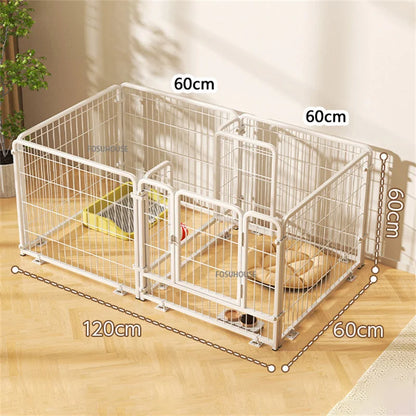 Modern Simple Wrought Iron Pet Fence Dog Cage