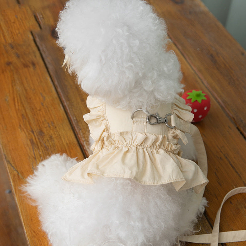 Fashion Pet Lace Skirt Chest Back