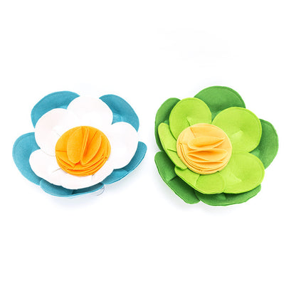 Household Pet Flower Sniffing Bowl Slow Food Training Puzzle