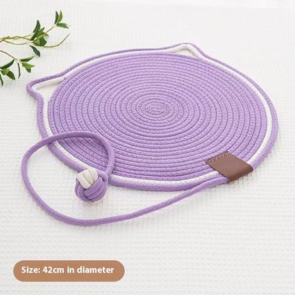 Braided Cotton Rope Cat Claw Mat Self Hi Ball One Piece Sleeping Mat
