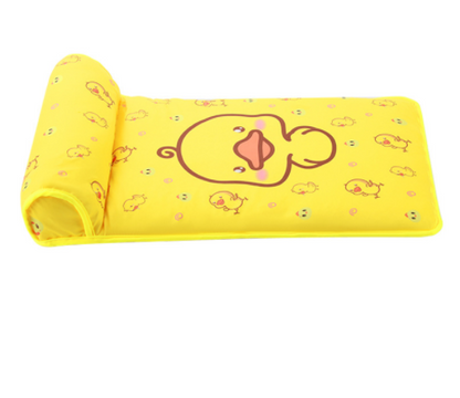 Summer Cooling Dog Mat With Pillow For Dog Cat Breathable Ice Pad