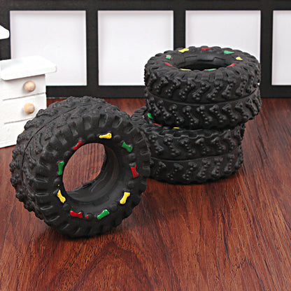 Small Tire Pet Vocalizations Glue Dog Toys