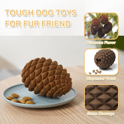 Pine Cone Tough Dog Toys For Aggressive Chewers