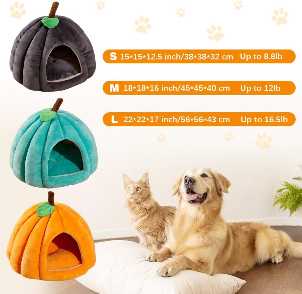 New Pumpkin Cat Bed Cat Beds For Indoor Cats Cute Pumpkin