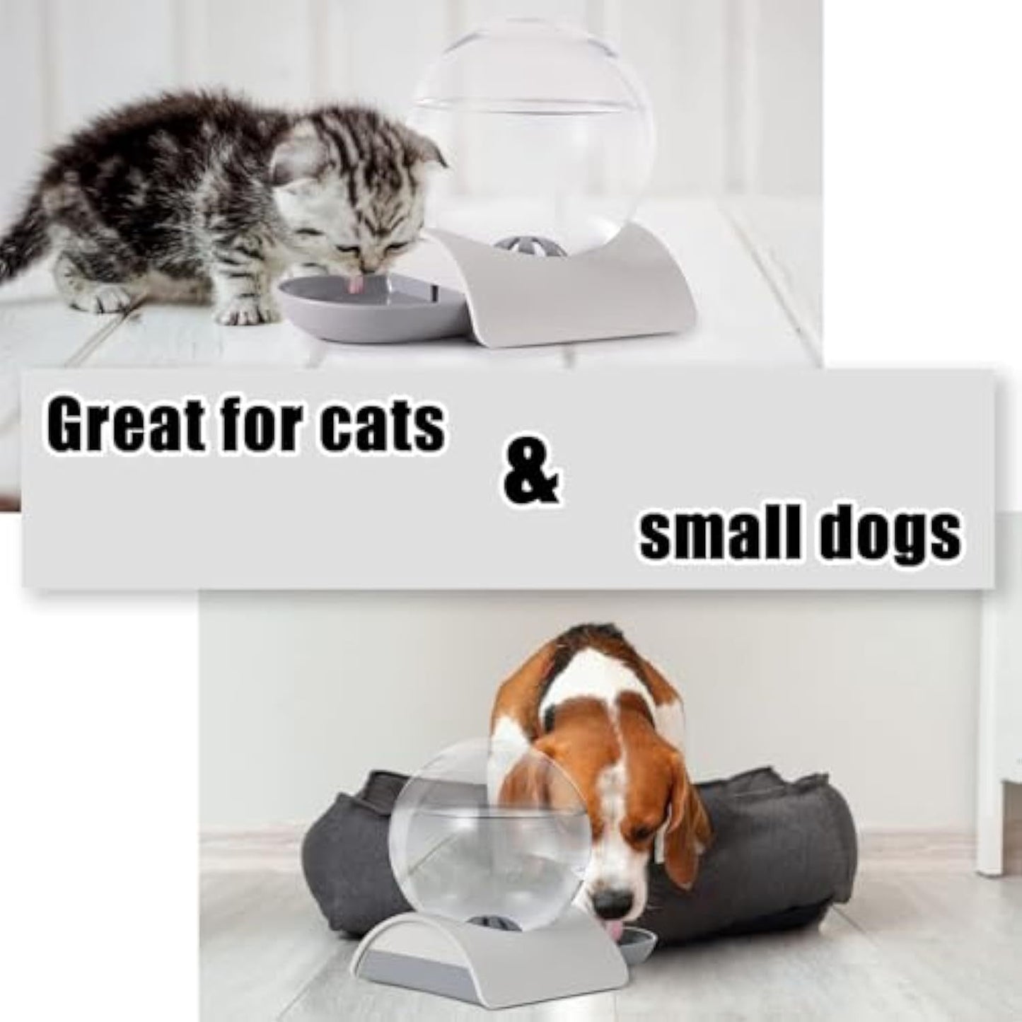 Pet Water Dispenser 2.8L Automatic Gravity Cat Water Dispenser