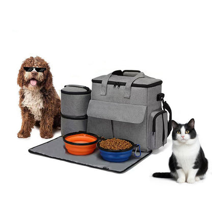 Dog Travel Bag Kit Pet Bag Out Travel Convenient Large-capacity Backpack Outdoor