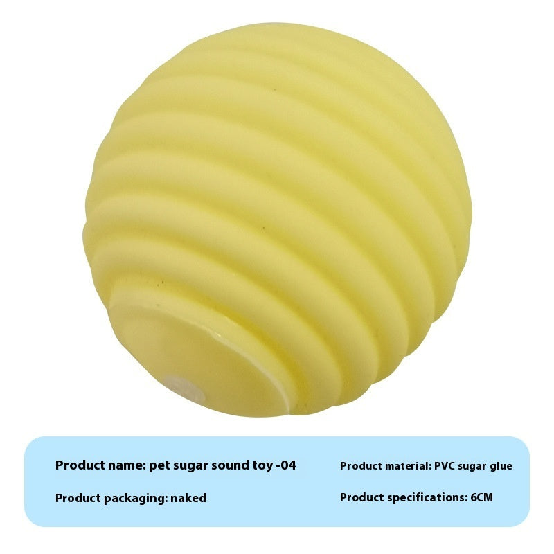 Pet Sound Rubber Simulation Bite-resistant Ball