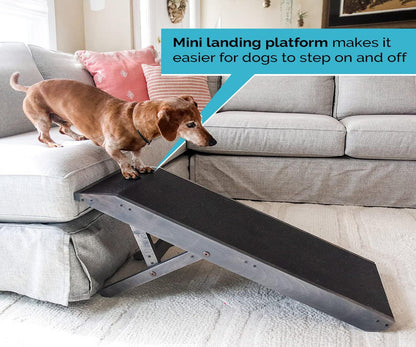 Youfun Adjustable Dog Ramp For Bed Small Dog & Large Dogs