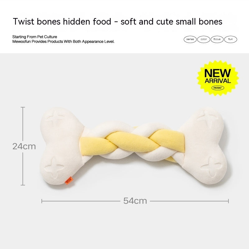 Twist Food Theme Bite-resistant Smelling Toy Dog