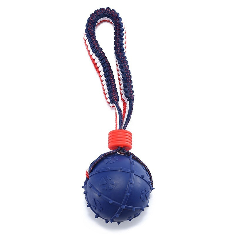Interactive Dog Toy Ball Interactive Teether With Rope