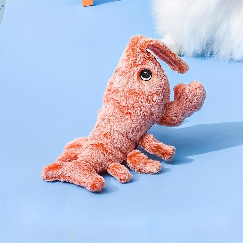 Pet Gravity Shrimp Plush Toy USB Charging Simulate Lobster