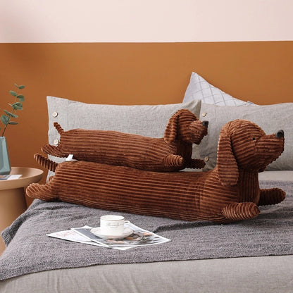 Brown Cute Dachshund Long Sofa Home Decor Pillow