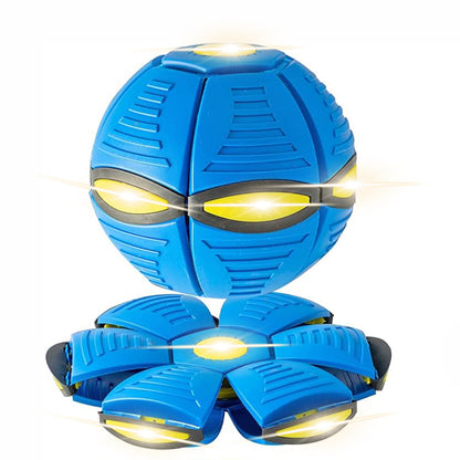 Pet Toy Flying Saucer Ball For Dogs 6 Lights Flying Saucer Ball