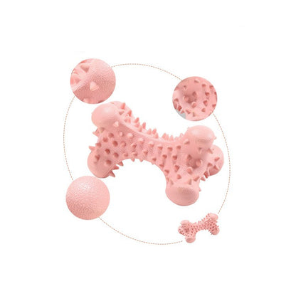 Bite-resistant piercing bone dog bite toy