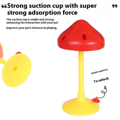 Pet Cat Bite Rotating Mushroom Relieving Stuffy Toy