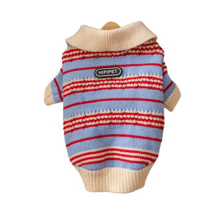 Sweaters Cold Weather Dog Striped Pullover Warm Knitted Pet