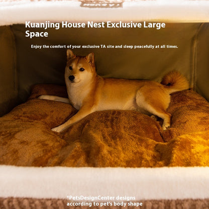 Small Dog Three-dimensional Bear Curved Room Kennel