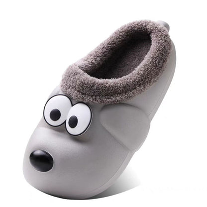 Cute Dog Shoes EVA Winter House Shoes