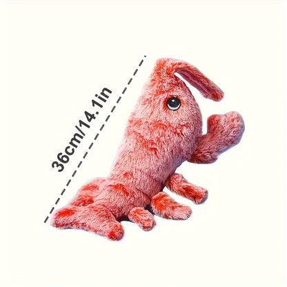 Pet Gravity Shrimp Plush Toy USB Charging Simulate Lobster