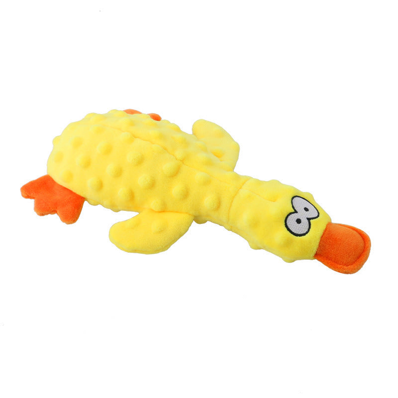 Plush Duck Dog Interactive Bite Resistant Paper Toy