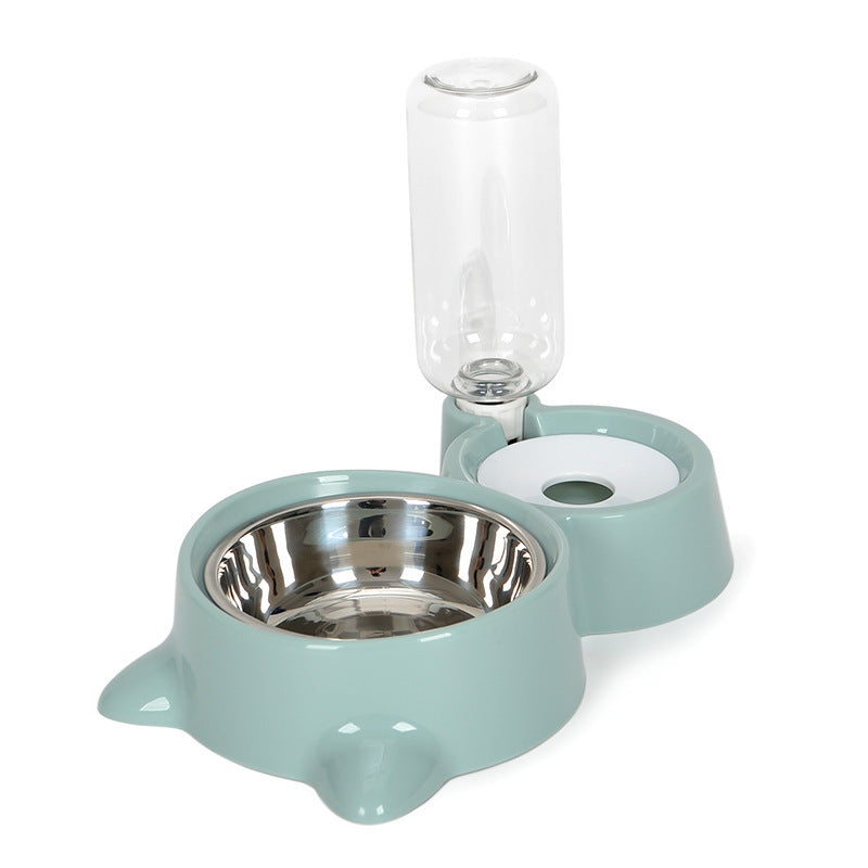 Automatic Cat Dog Water Dispenser with Bowl Nonelectric