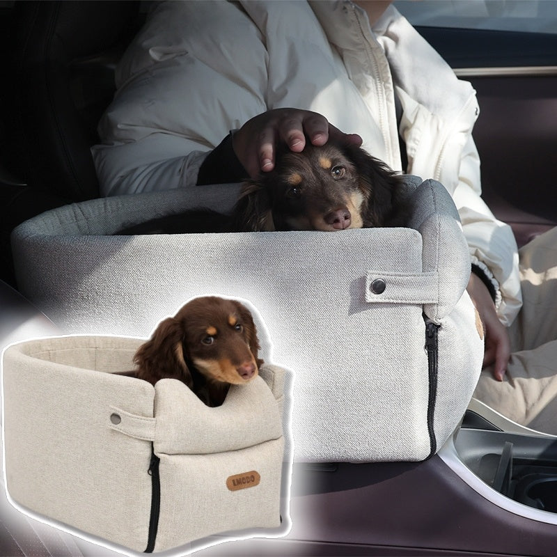 Car Central Dog Car Seat Bed Portable Dog Carrier For Small Dogs