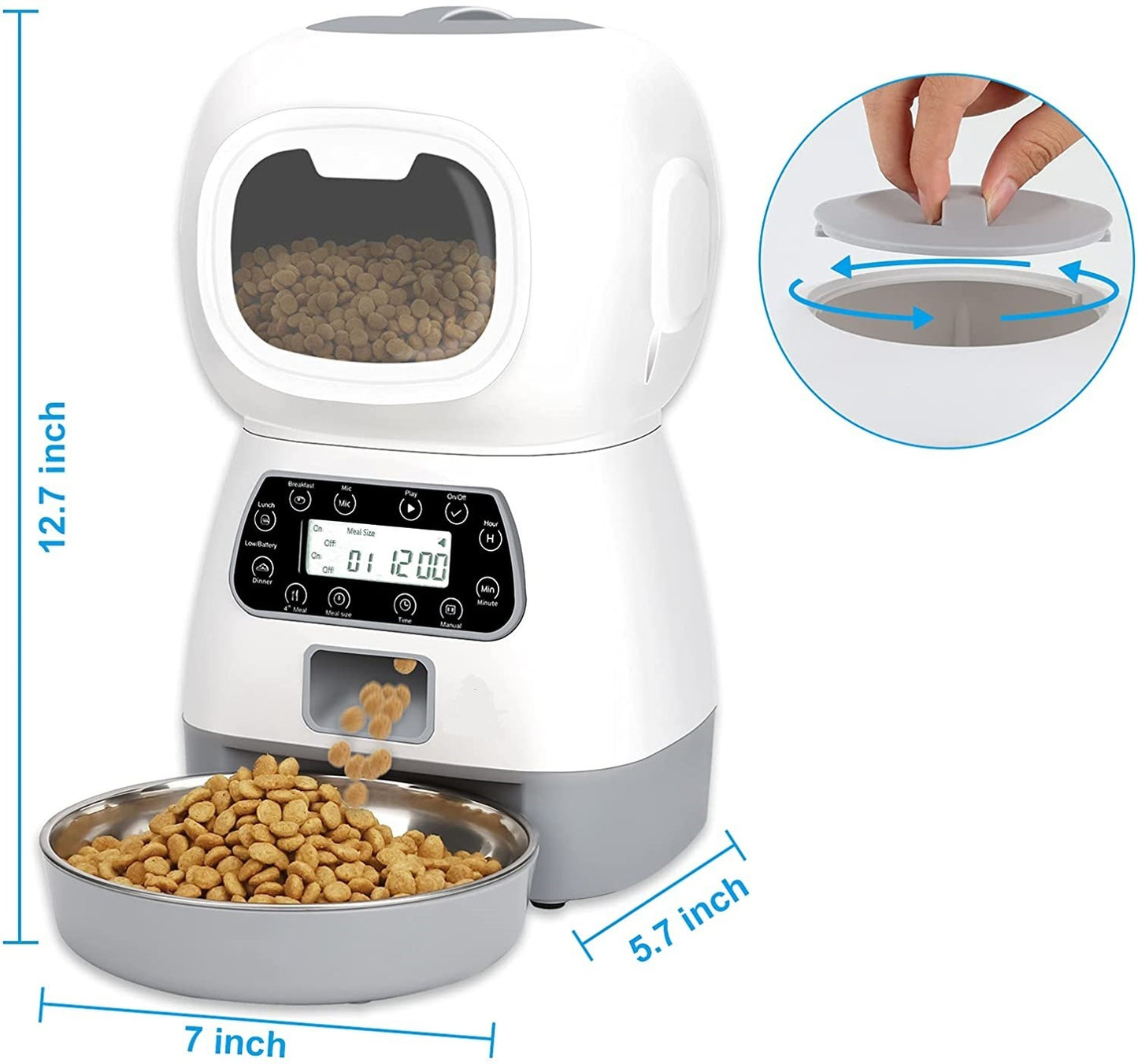 Smart APP Pet Feeder Cat And Dog Food Automatic Dispenser