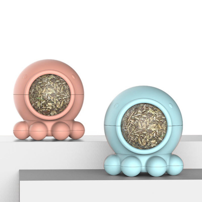 Octopus Catnip Toy Ball Licking Rotating Molar