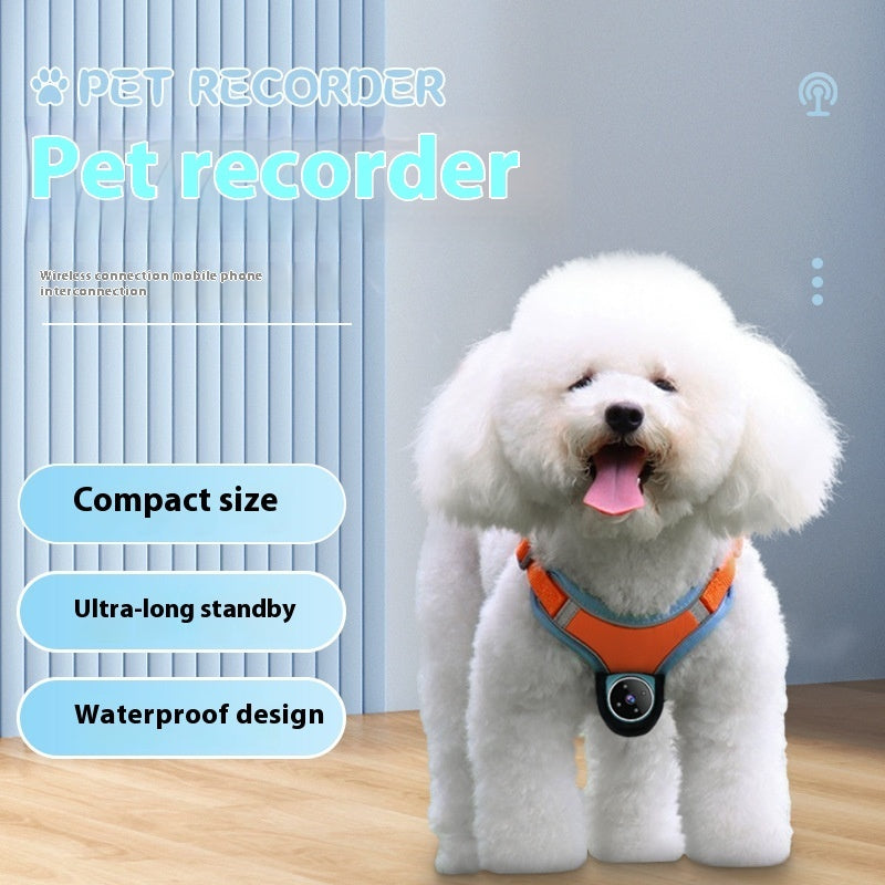 Pets Recorder Pet Tracker Collar Dogs And Cats Viewing Angle Motion