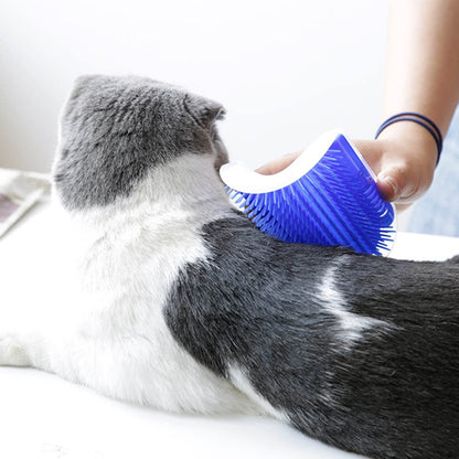 Cat Self Groomer Arch  Self Cleaning Slicker Brush