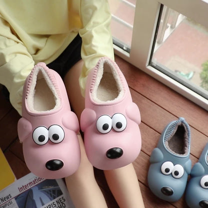 Cute Dog Shoes EVA Winter House Shoes