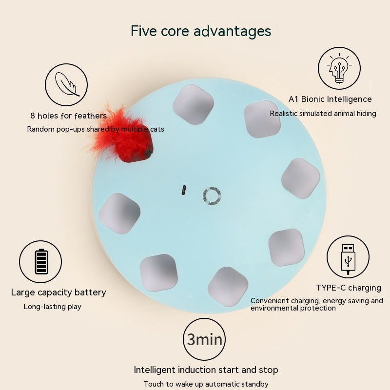 Cat Teaser Toy Relieving Stuffy Artifact UFO Cat Teaser Toy