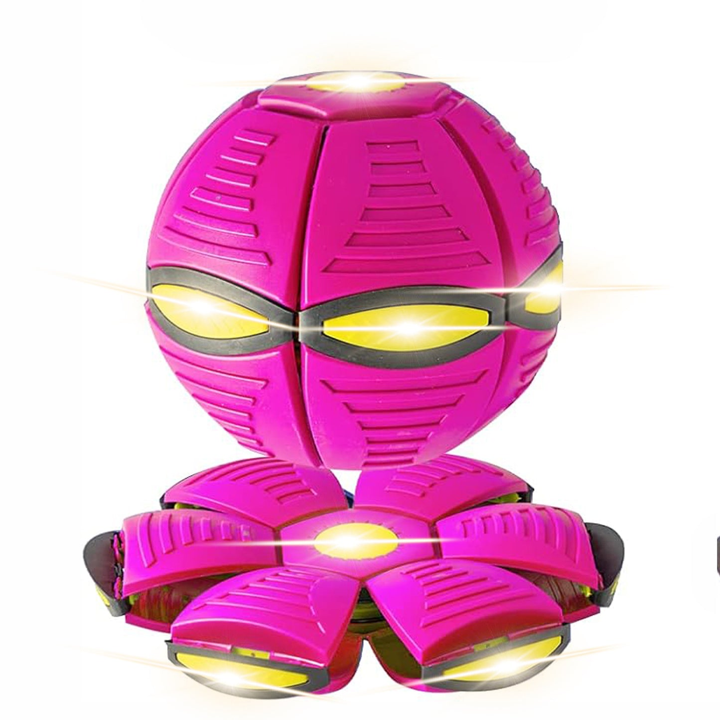 Pet Toy Flying Saucer Ball For Dogs 6 Lights Flying Saucer Ball