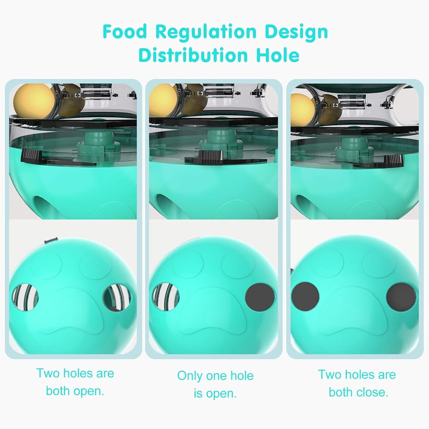 Interactive Cat Treat Dispenser Toy Tumbler Feeder Toy