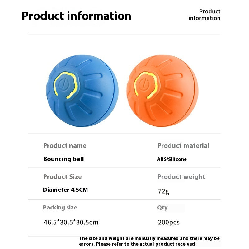Smart Dog Toy Ball Electronic Interactive Pet Toy Moving Ball