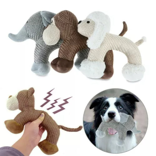 Dog Chew Toys For Small Large Dogs Bite Resistant Dog Squeaky
