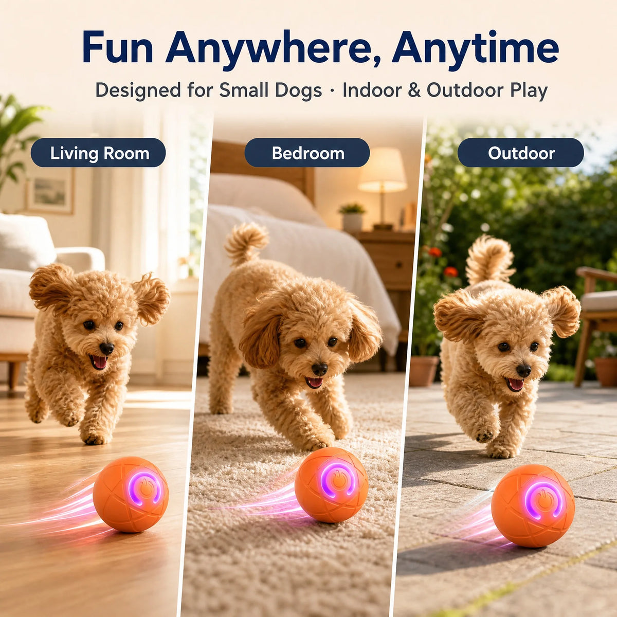 Smart Dog Toys Ball Electronic Interactive Pet Toy Moving Ball