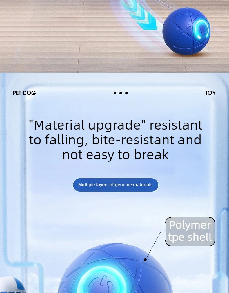 Smart Dog Toys Ball Electronic Interactive Pet Toy Moving Ball