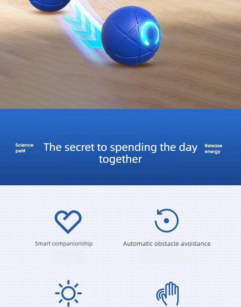 Smart Dog Toys Ball Electronic Interactive Pet Toy Moving Ball
