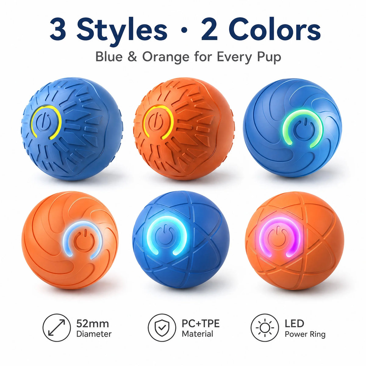 Smart Dog Toys Ball Electronic Interactive Pet Toy Moving Ball