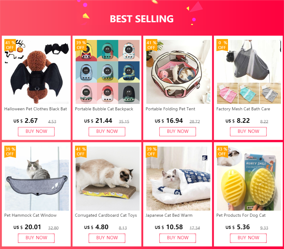 Pet Products For Dog Cat Massage Brush Combs Cleaner