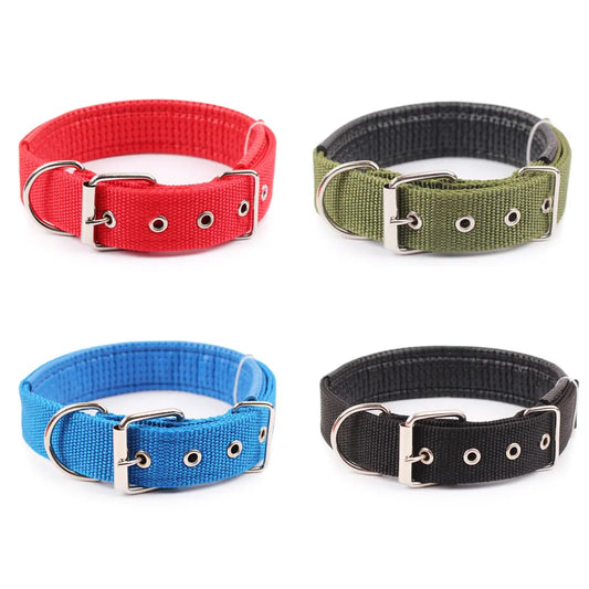 5 Size Comfortable Adjustable Nylon Strap Dog Collar