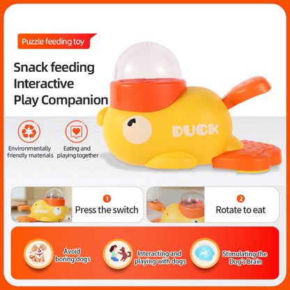 Dog Puzzle Feeder Interactive Pet Food Treat Dispenser Cartoon Duck