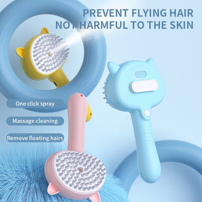 Hair Cleaning Brush With Mist Multifunctional Cat Grooming