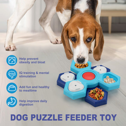 4 Layers Slow Feeder Puzzle Dog Bowls Assemble Slow Eating Bowl