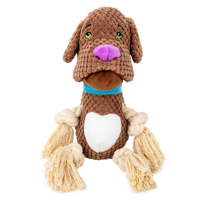 Dog Plush Toy Vocalization Bite-resistant Cotton String