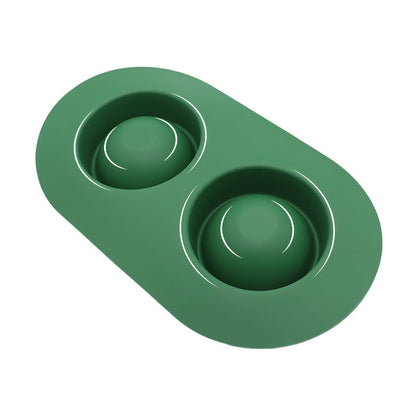 Pet Anti-skid Anti-splash Silicone Stainless Steel Bowl For Pet