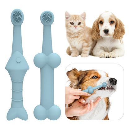 Pet Silicone Finger Toothbrush Oral Cleaning Pet Toothbrush