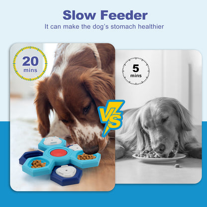 4 Layers Slow Feeder Puzzle Dog Bowls Assemble Slow Eating Bowl