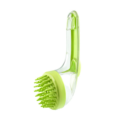 Pet Liquid Cleaning Massage Long Handle Shampoo Comb